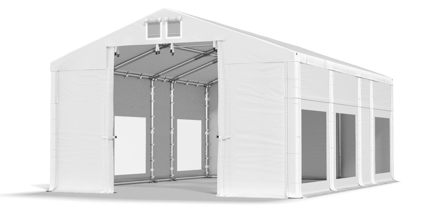 Brána stanu otvorená