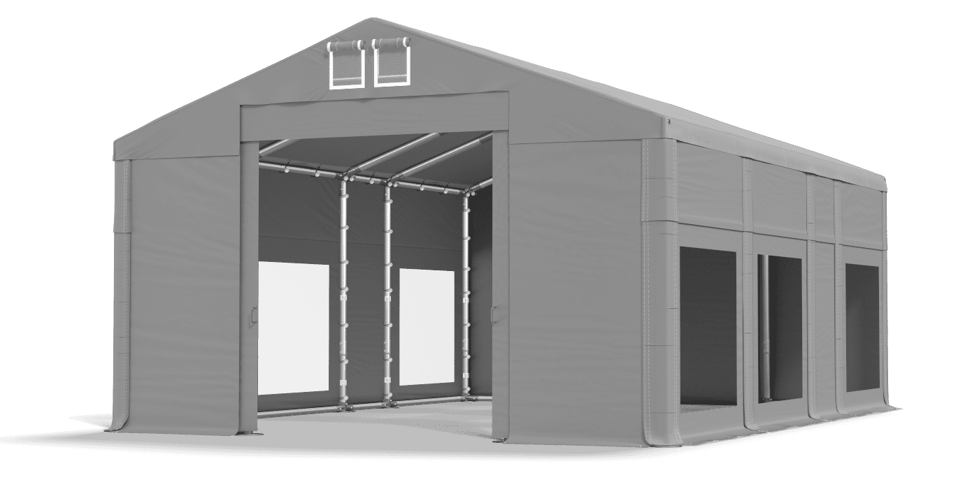 Brána stanu otvorená