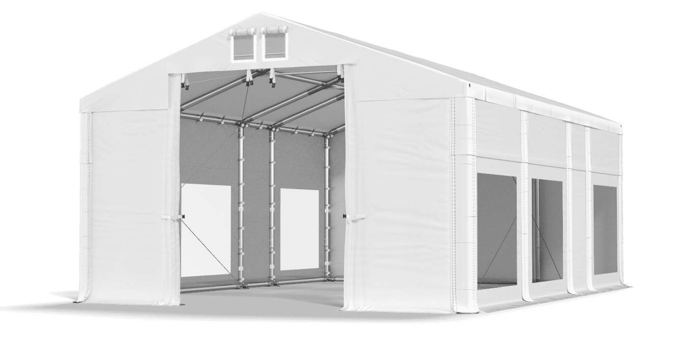 Brána stanu otvorená