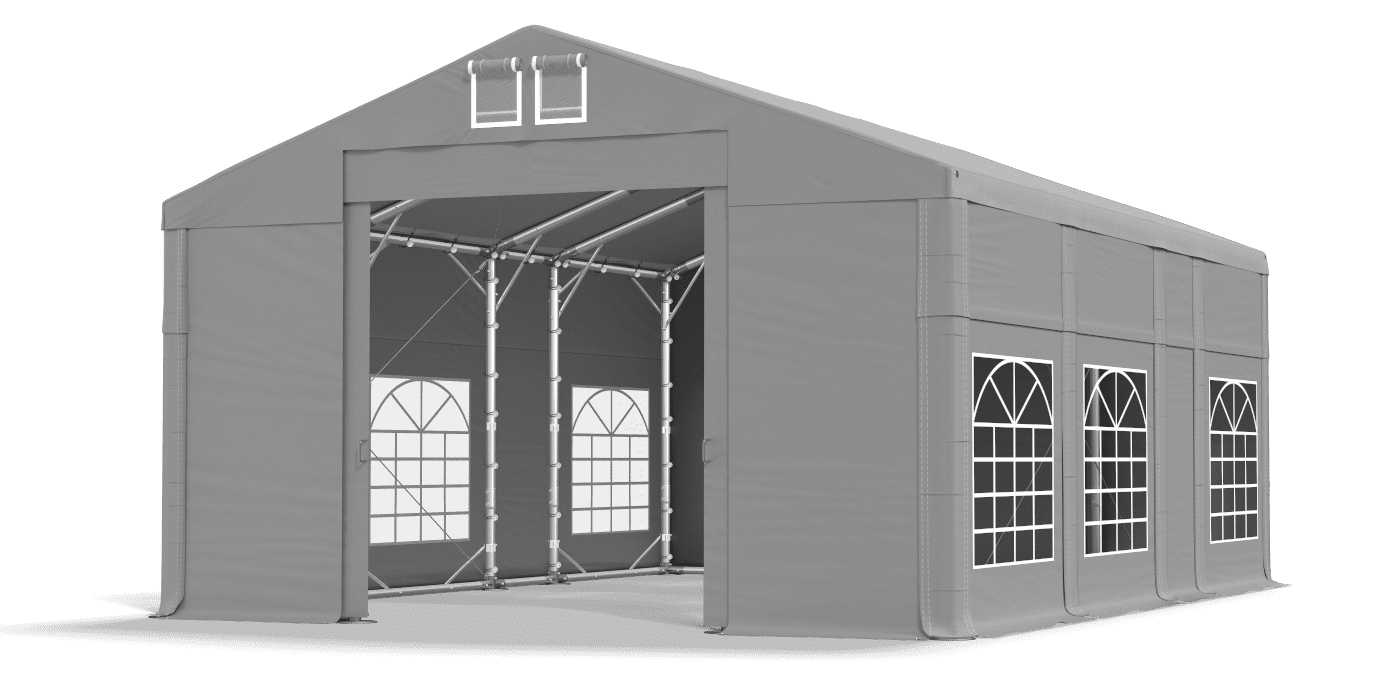 Brána stanu otvorená