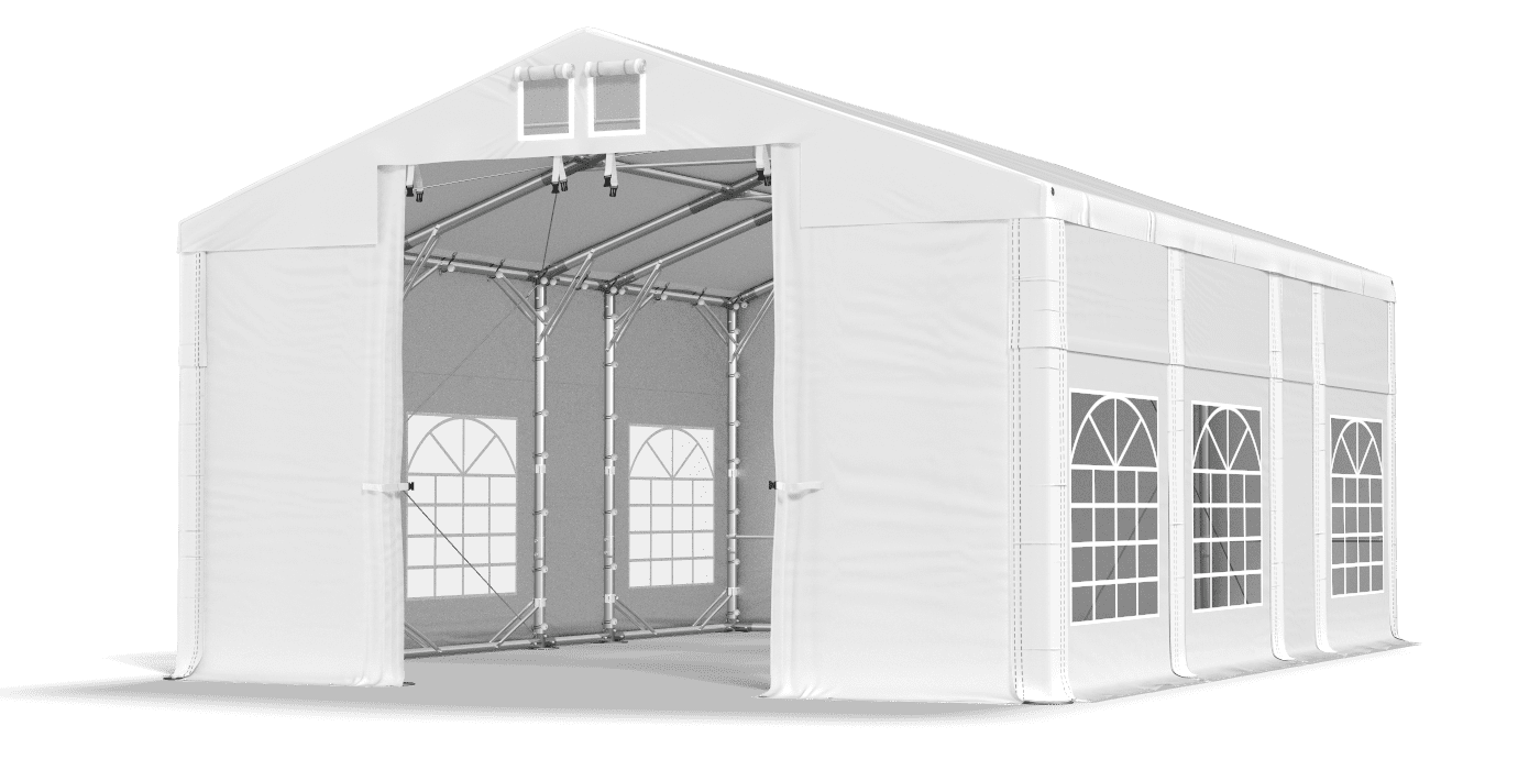 Brána stanu otvorená