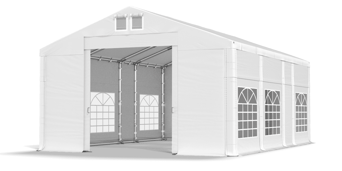 Brána stanu otvorená