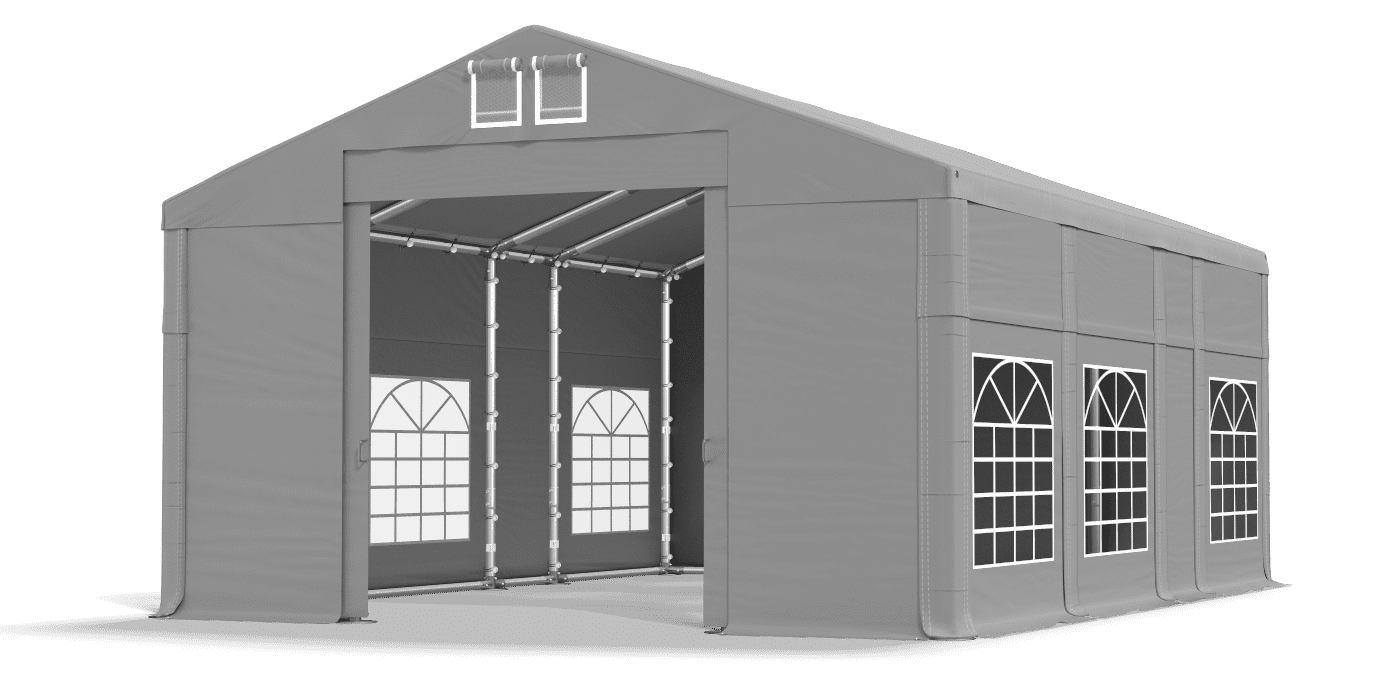 Brána stanu otvorená