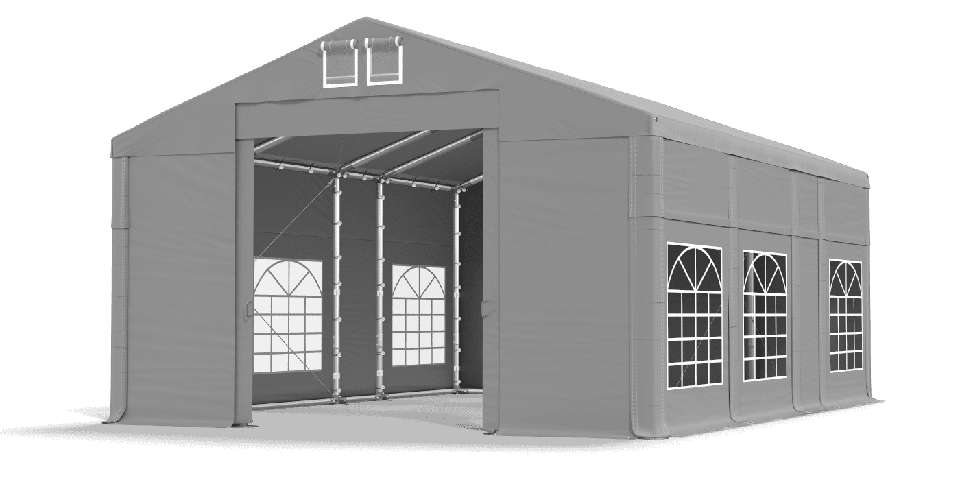 Brána stanu otvorená