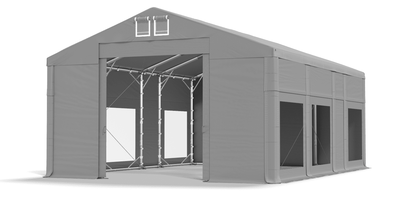 Brána stanu otvorená