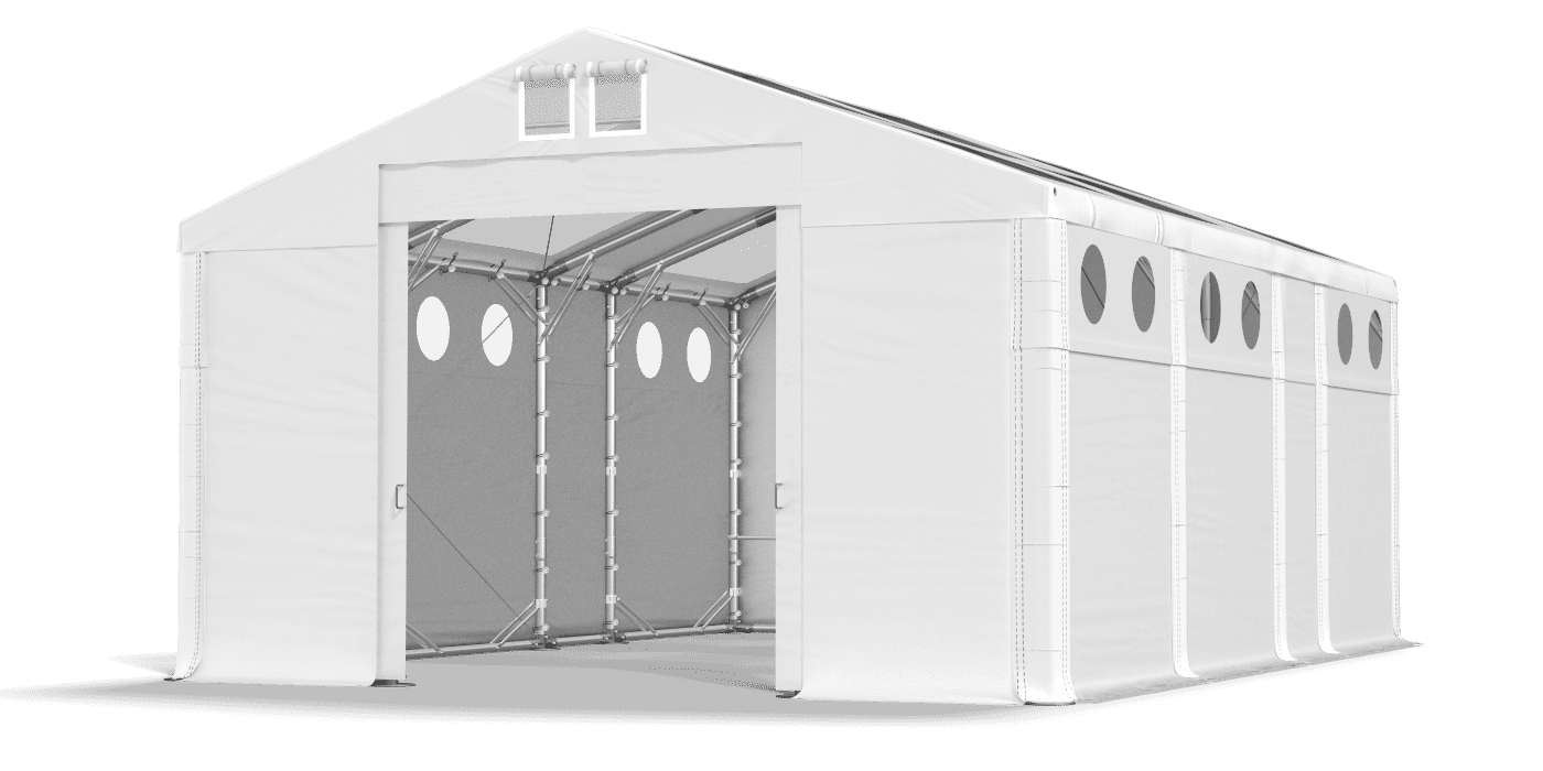 Brána stanu otvorená