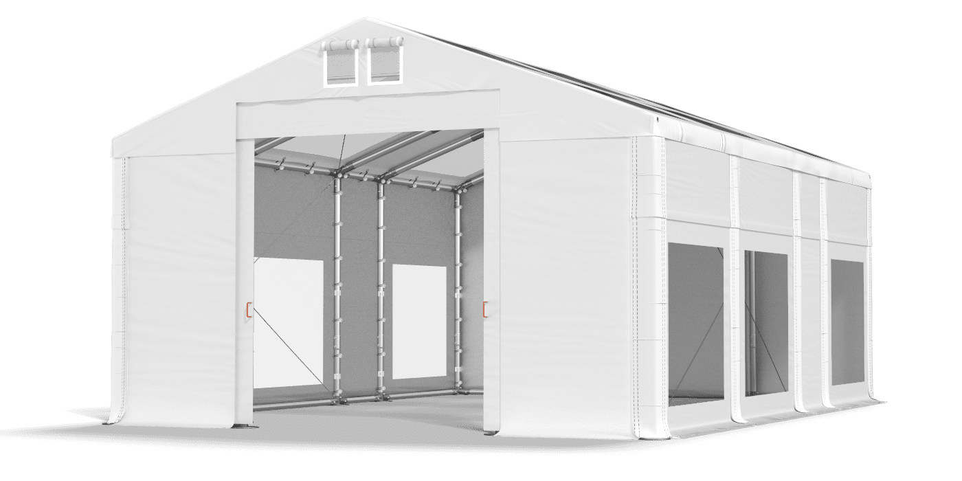 Brána stanu otvorená