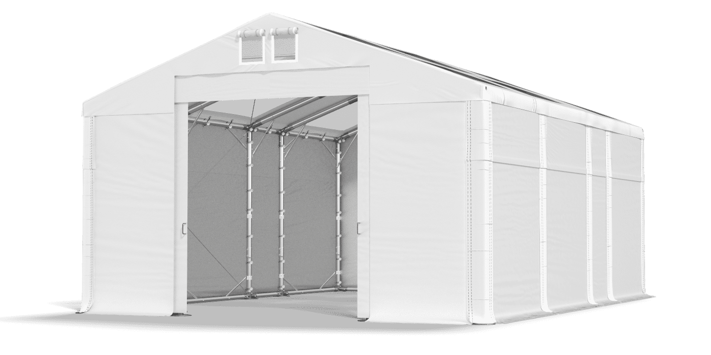 Brána stanu otvorená