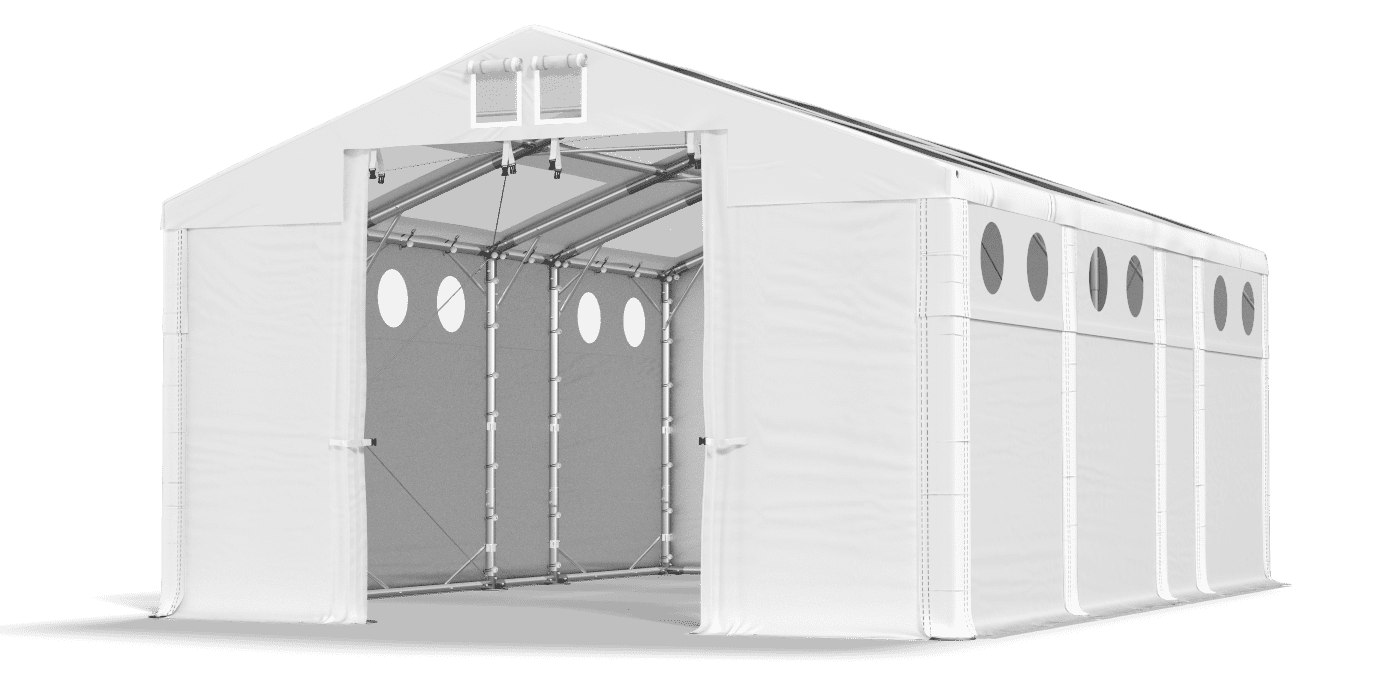 Brána stanu otvorená