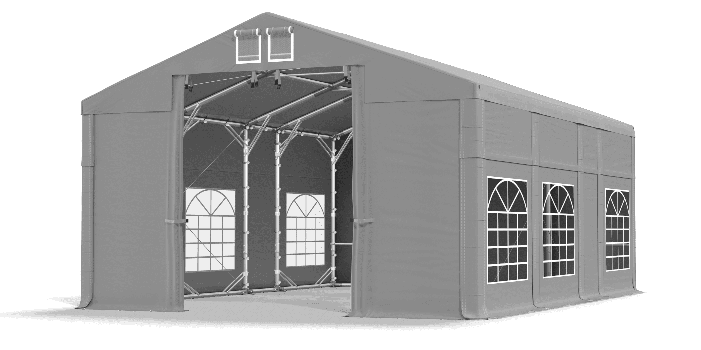 Brána stanu otvorená