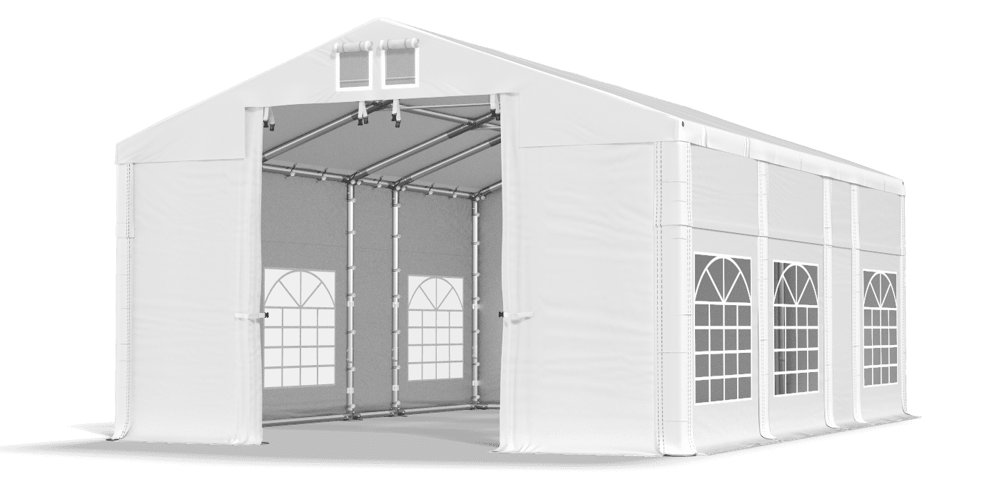 Brána stanu otvorená