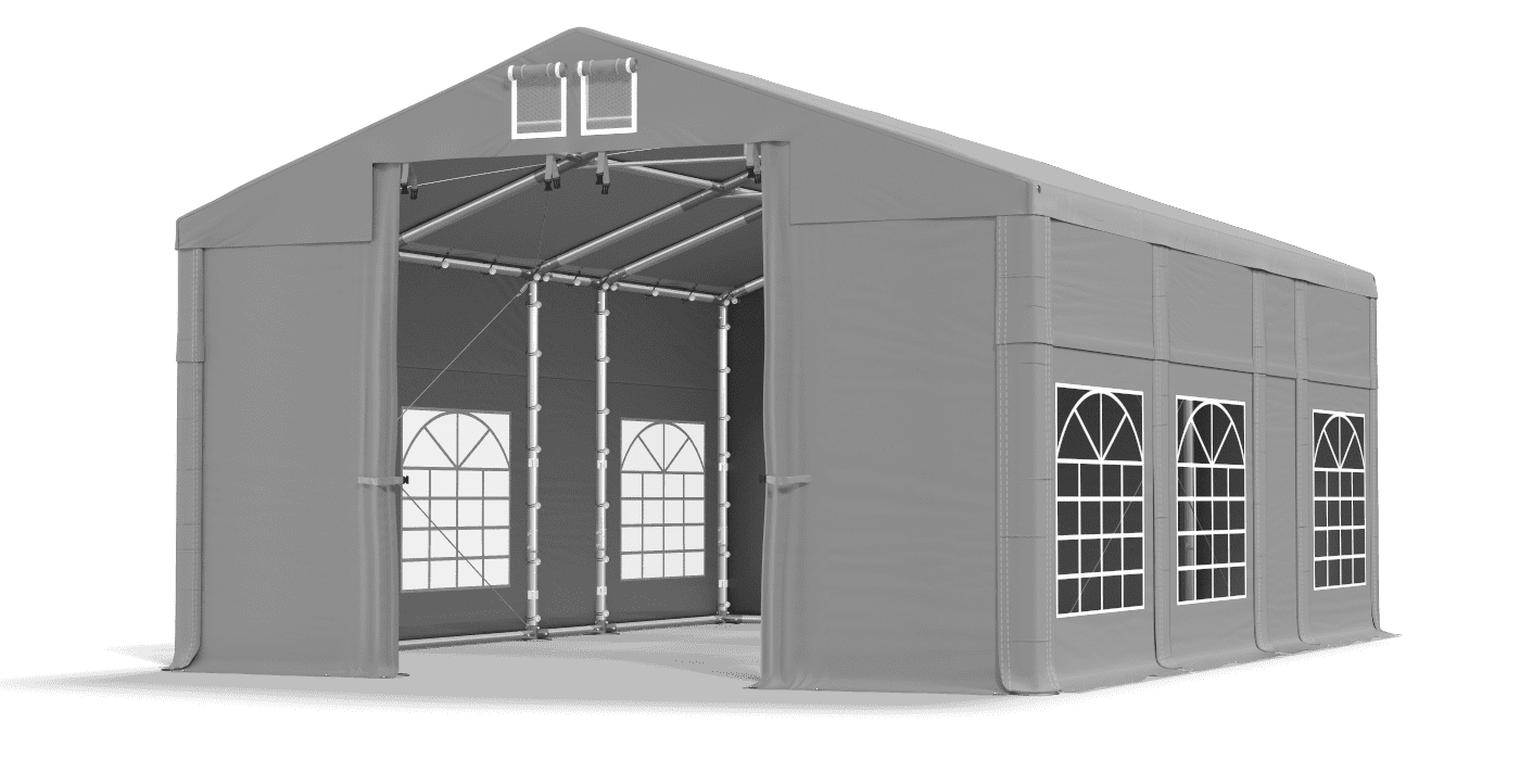 Brána stanu otvorená