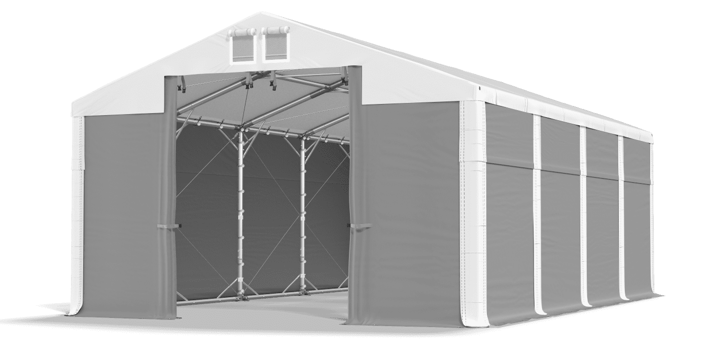 Brána stanu otvorená