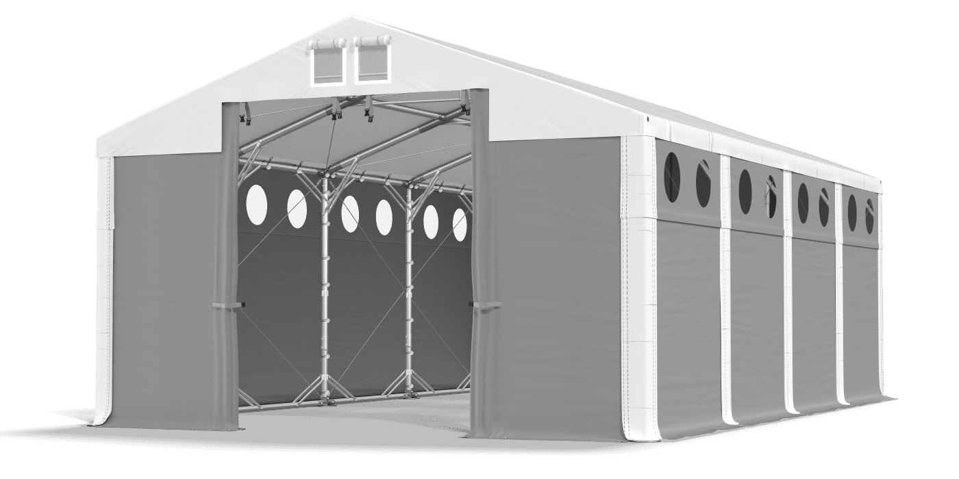 Brána stanu otvorená