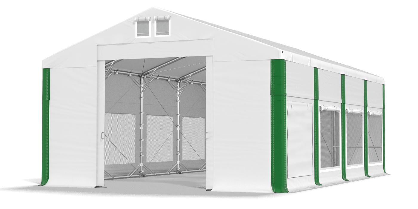 Brána stanu otvorená