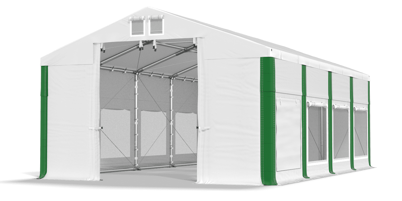 Brána stanu otvorená