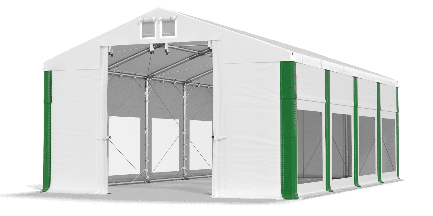 Brána stanu otvorená