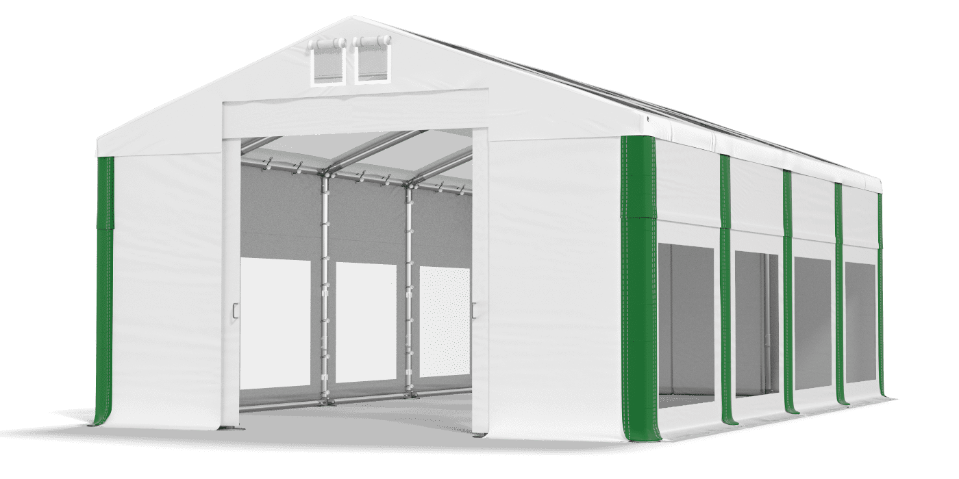 Brána stanu otvorená