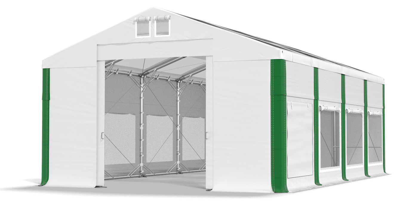 Brána stanu otvorená