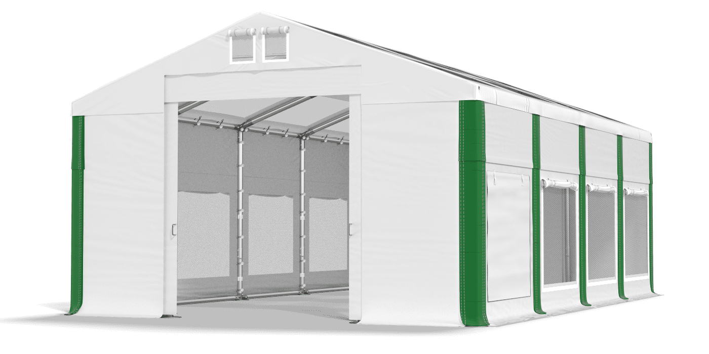 Brána stanu otvorená