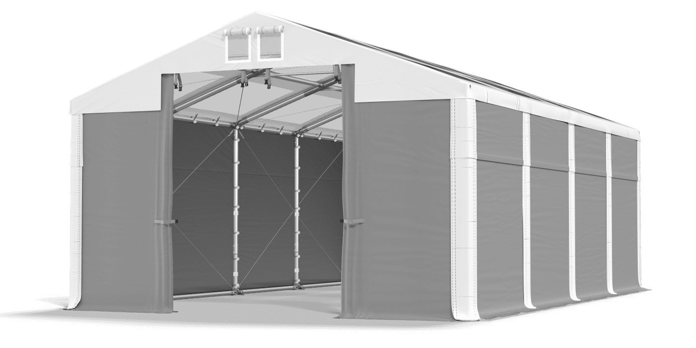 Brána stanu otvorená