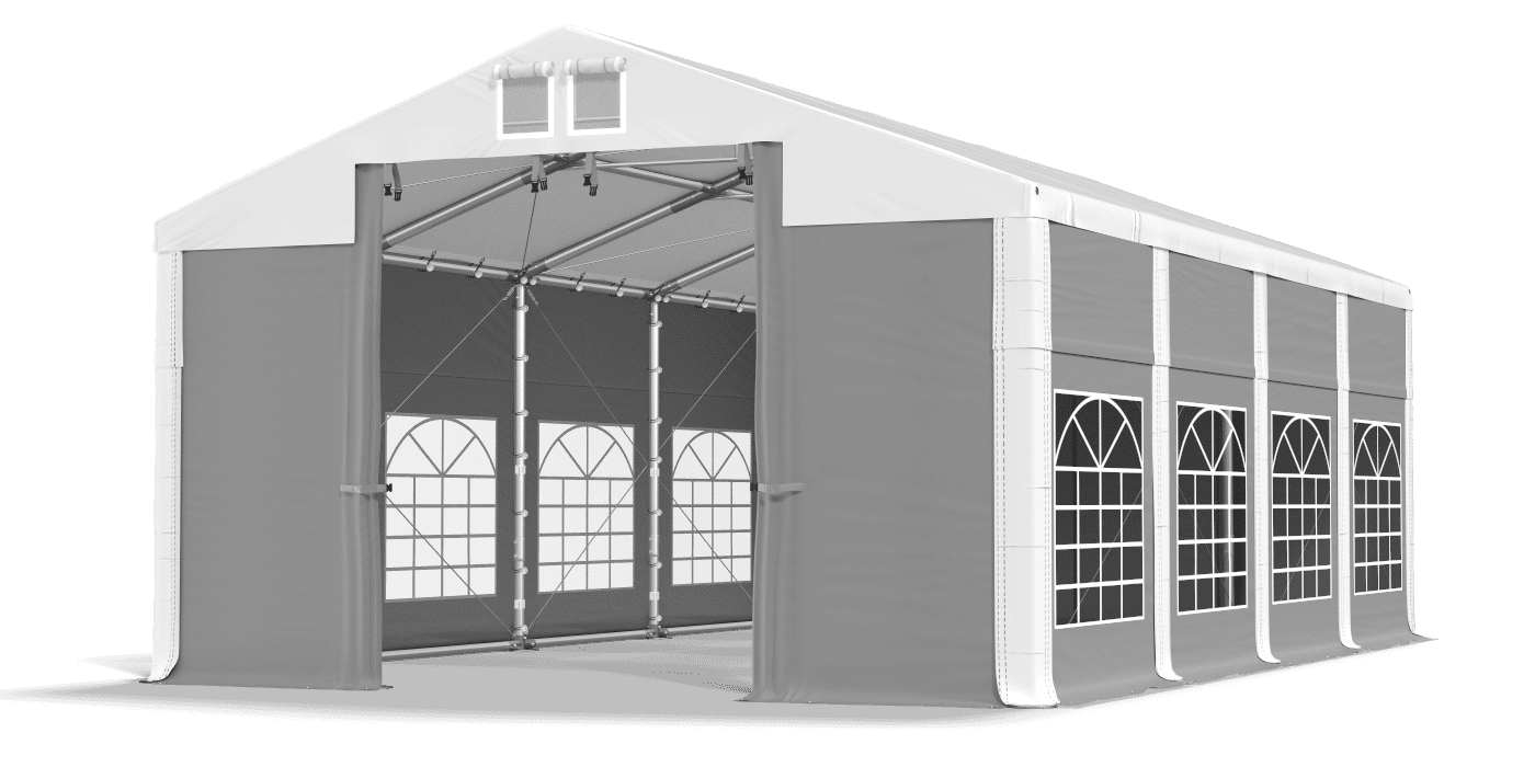 Brána stanu otvorená