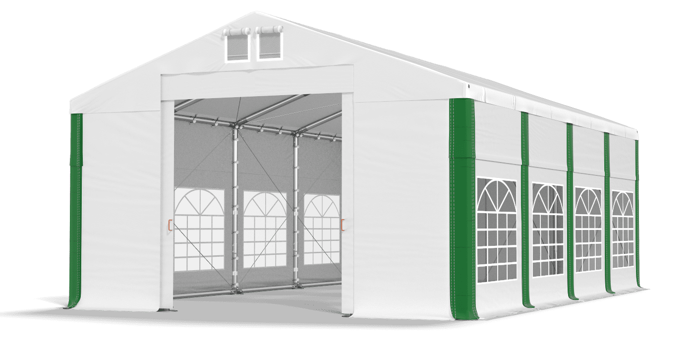 Brána stanu otvorená