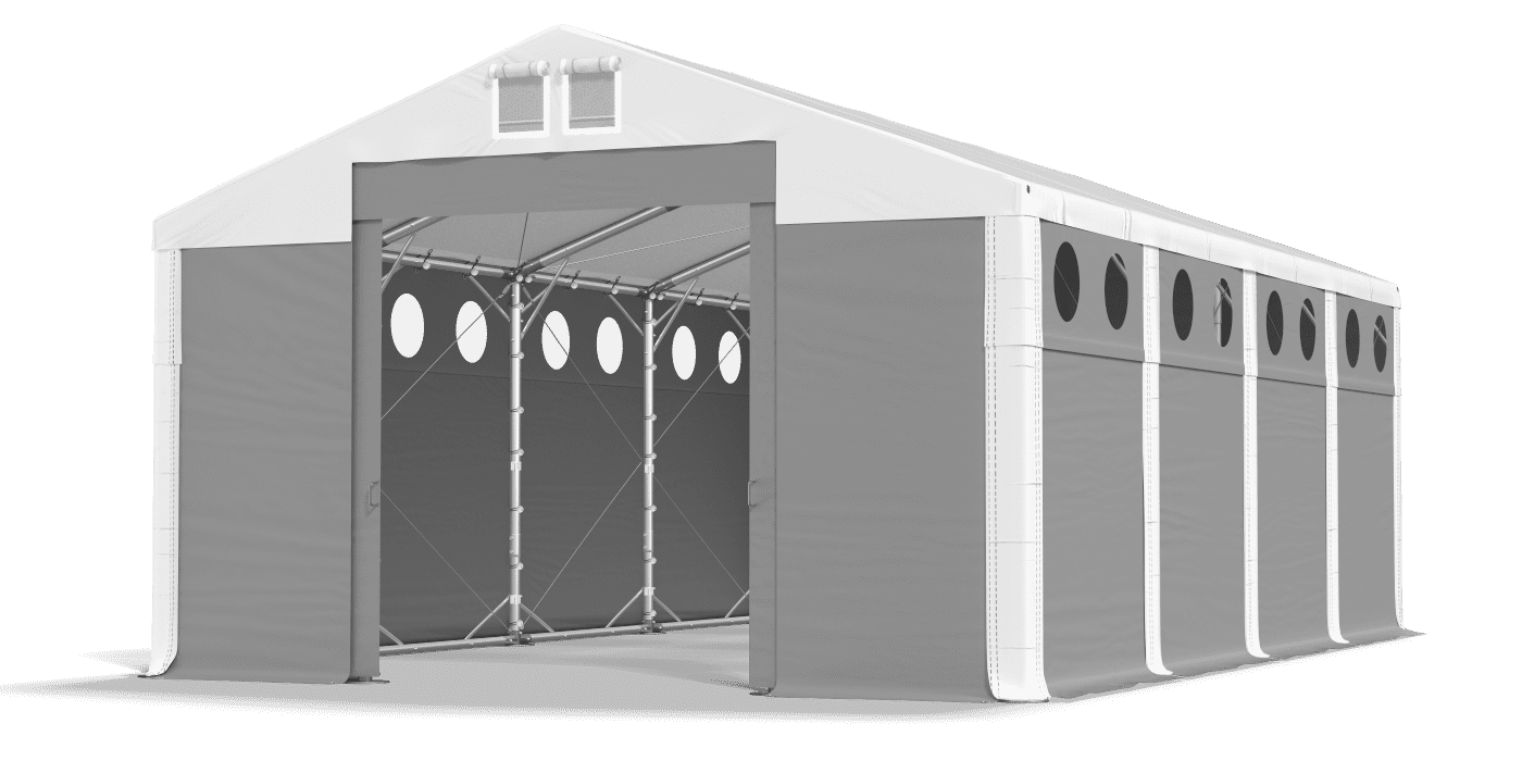 Brána stanu otvorená