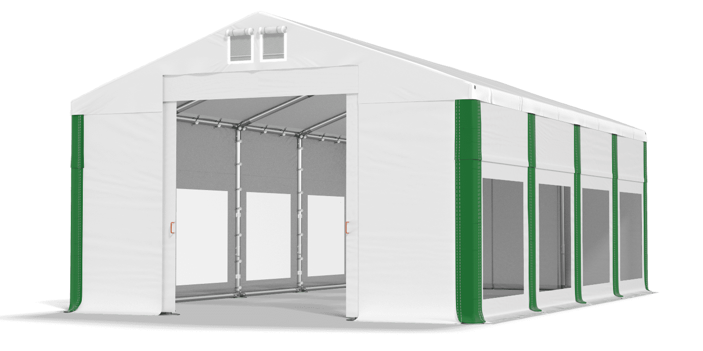 Brána stanu otvorená