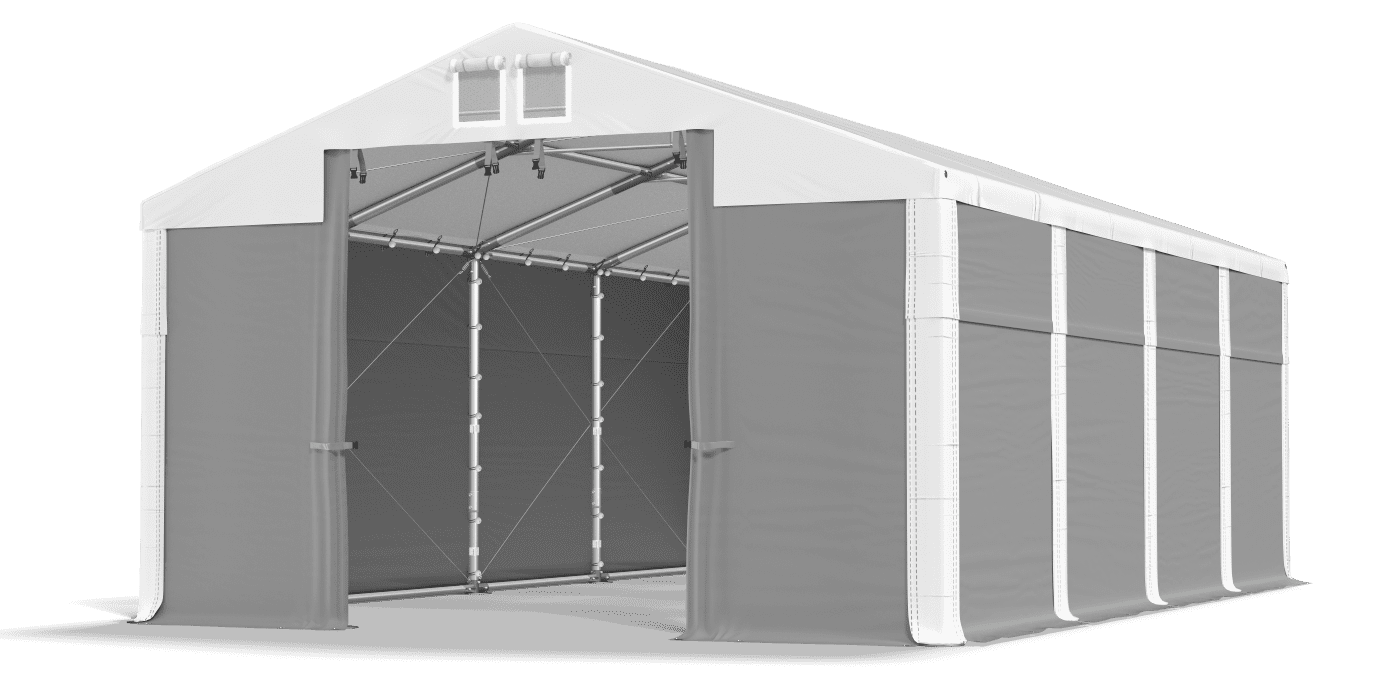 Brána stanu otvorená