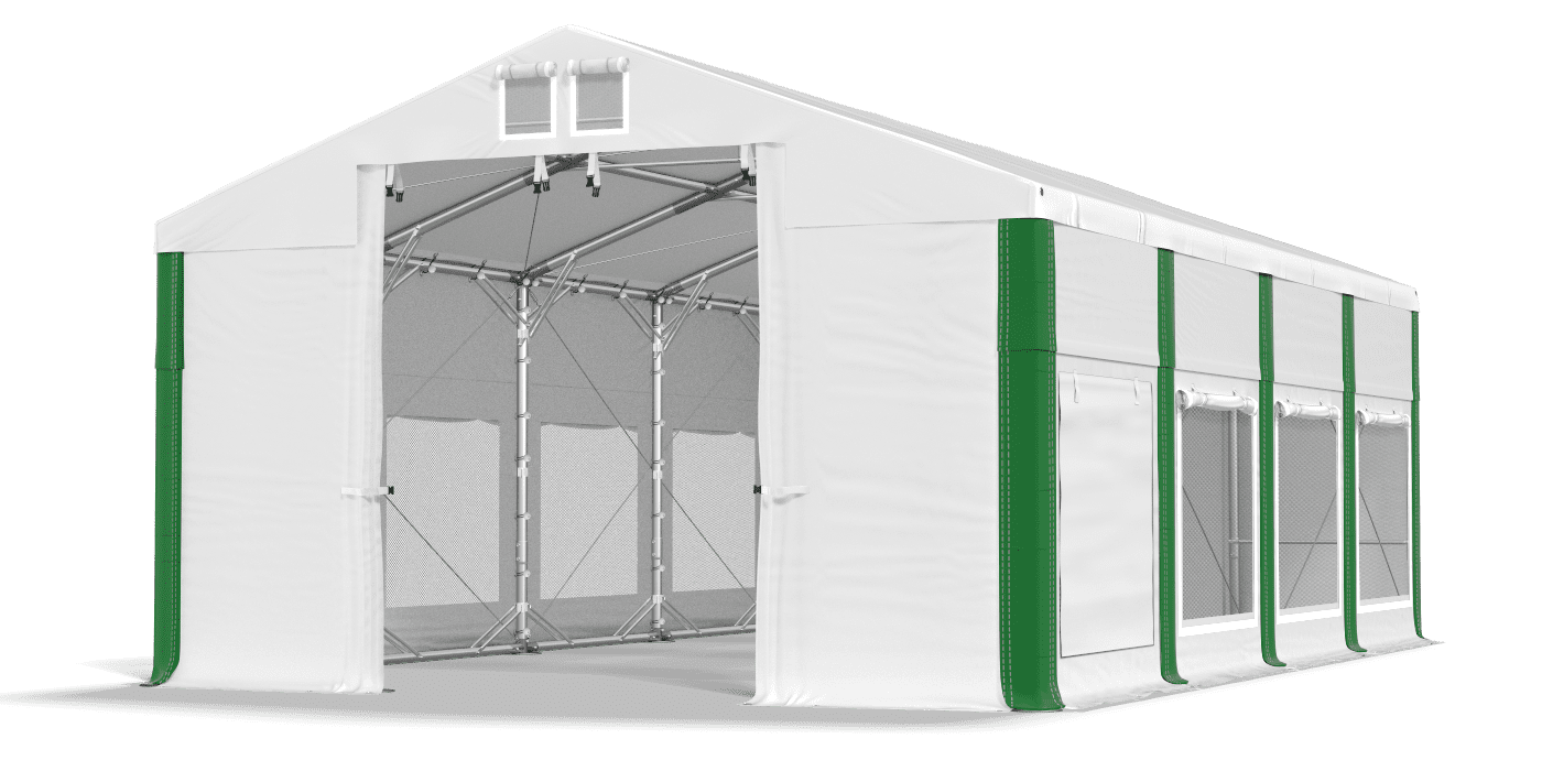 Brána stanu otvorená