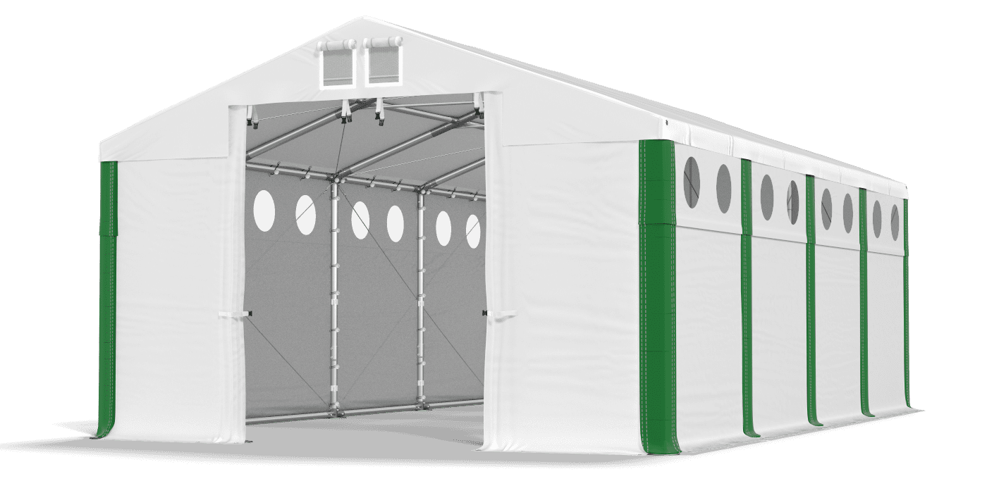 Brána stanu otvorená