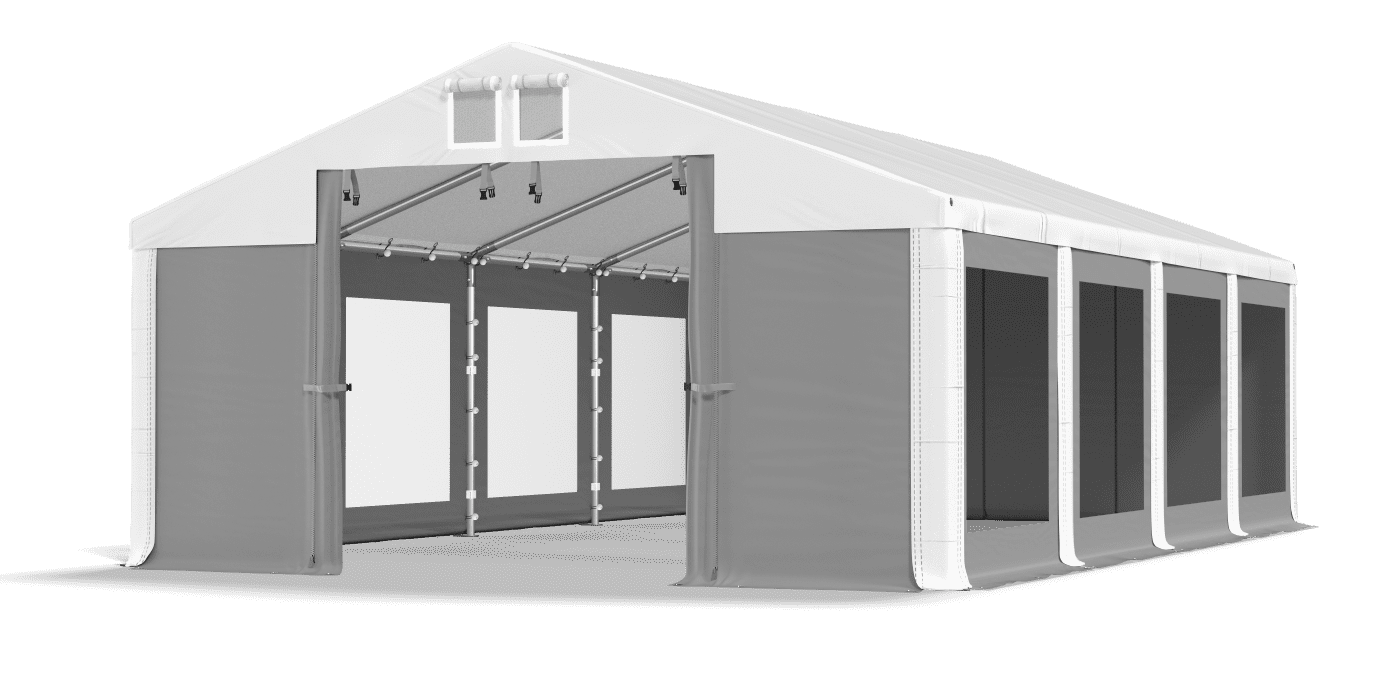 Brána stanu otvorená