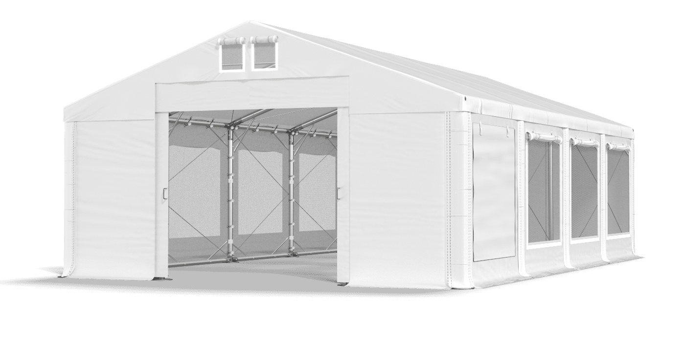 Brána stanu otvorená