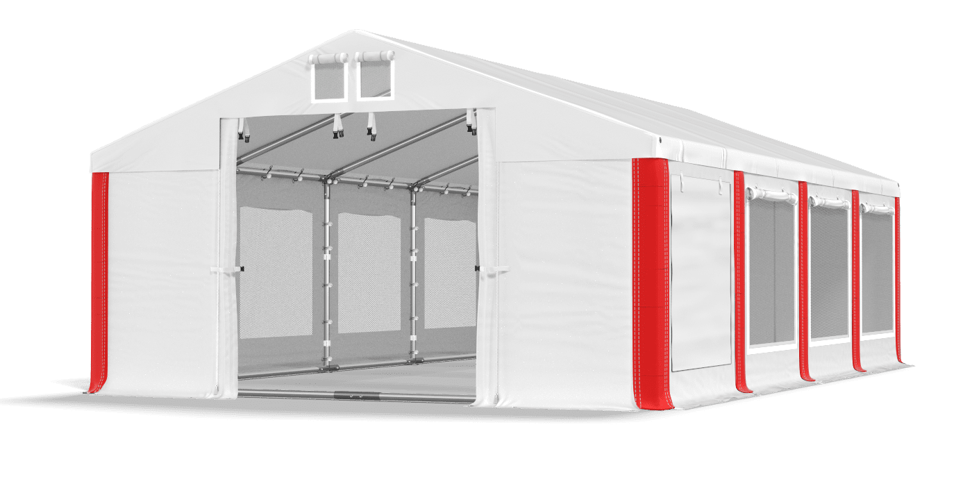 Brána stanu otvorená