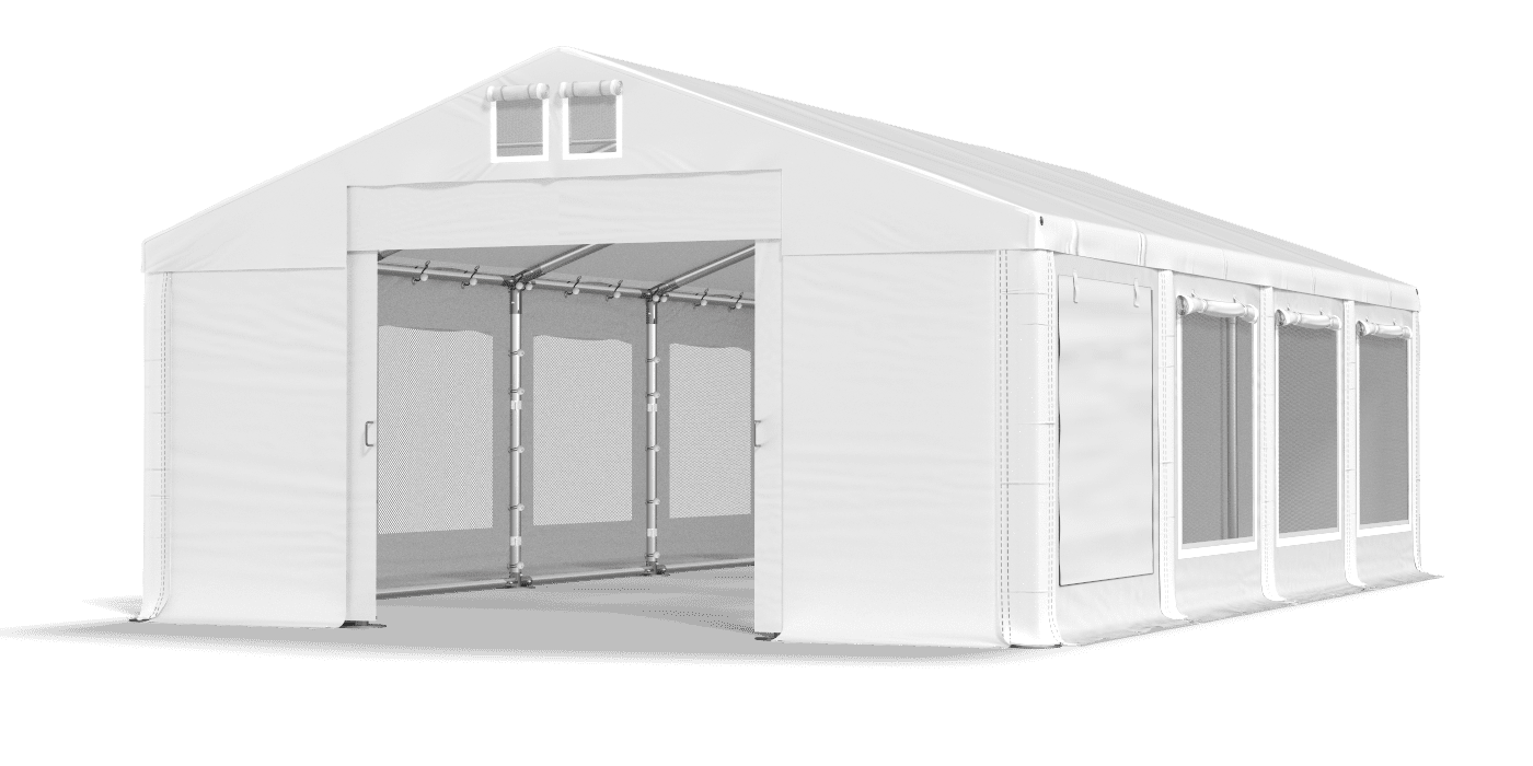 Brána stanu otvorená