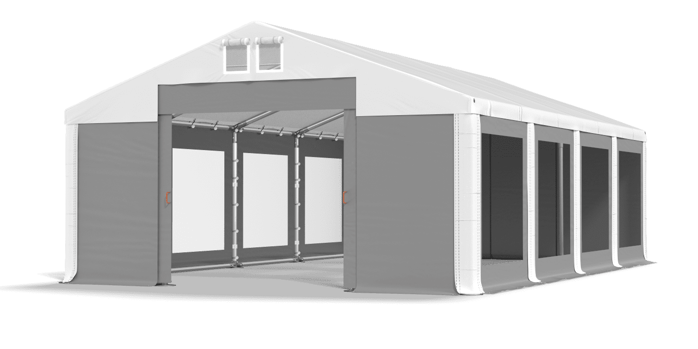 Brána stanu otvorená