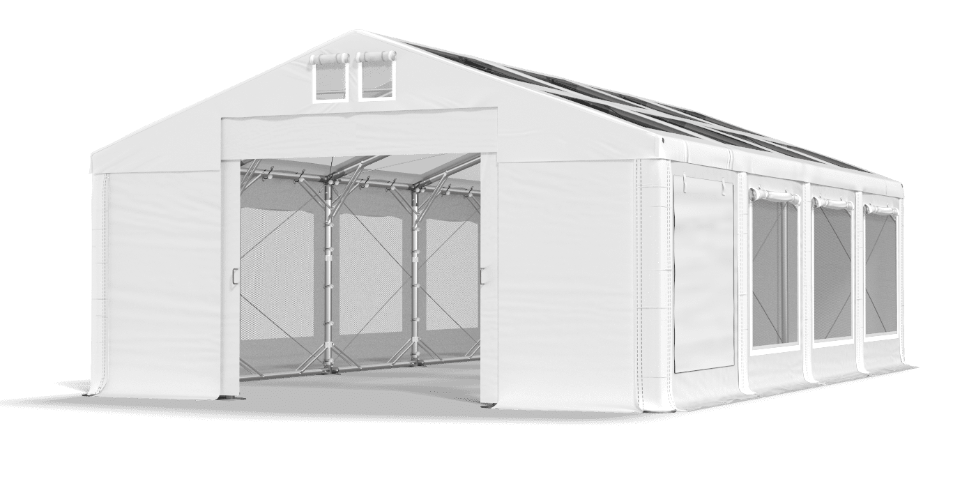 Brána stanu otvorená