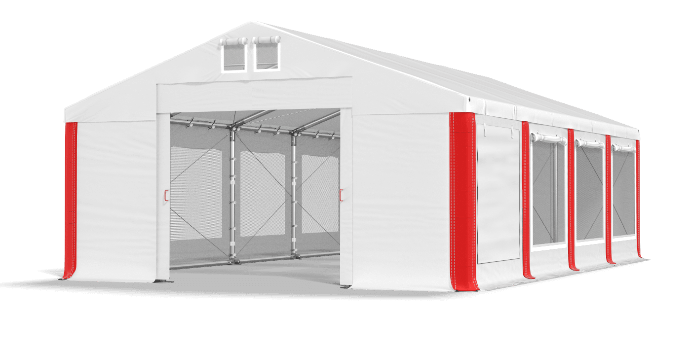 Brána stanu otvorená