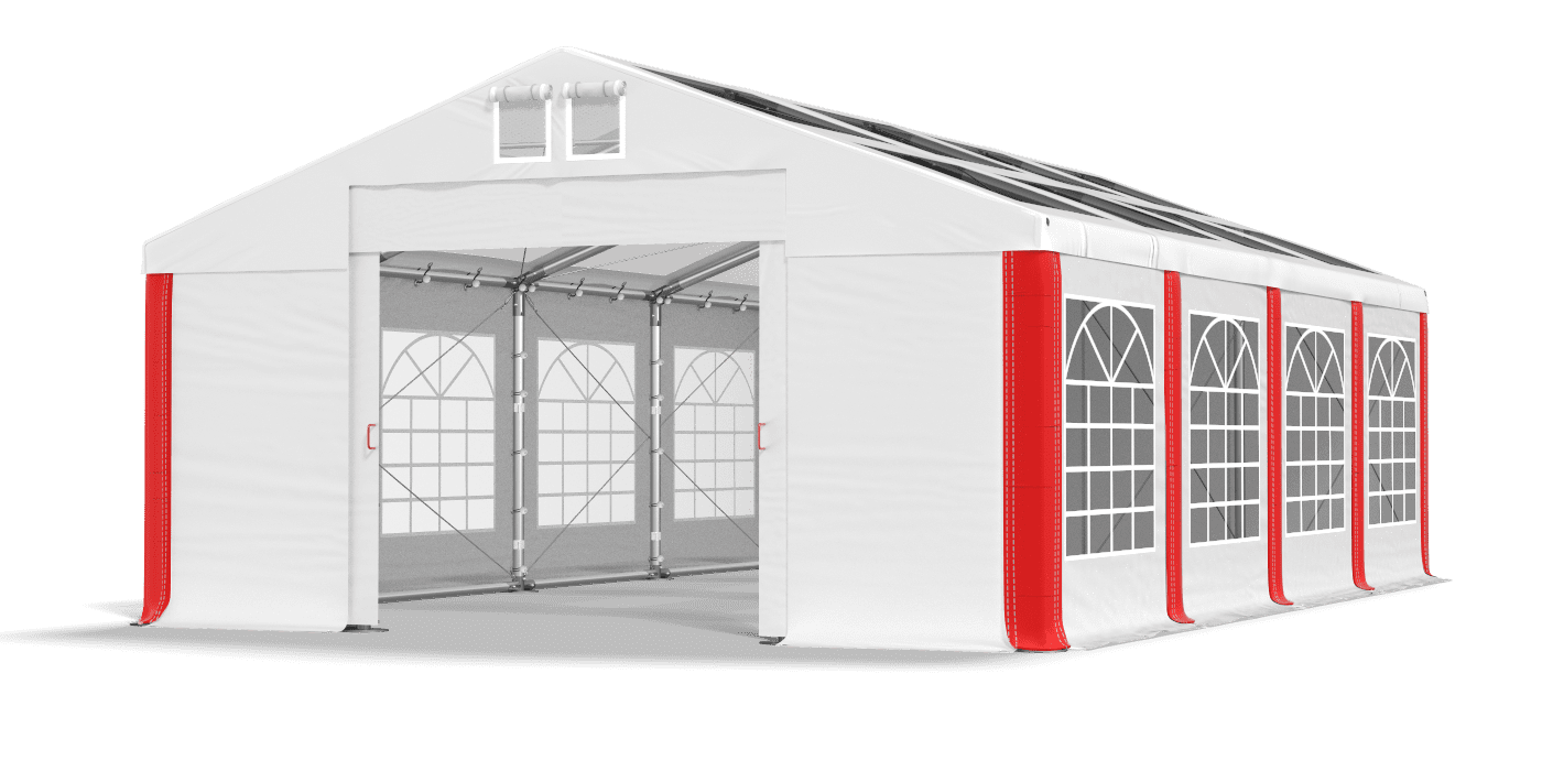 Brána stanu otvorená