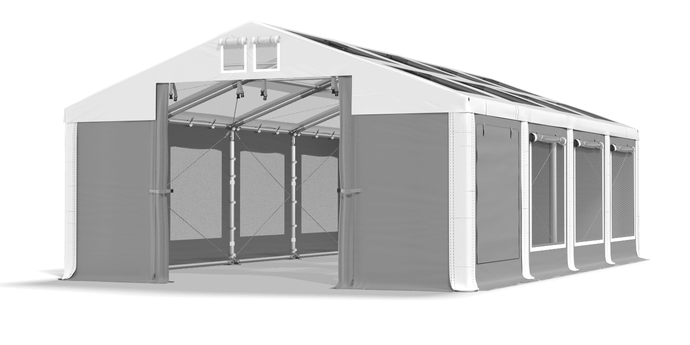 Brána stanu otvorená