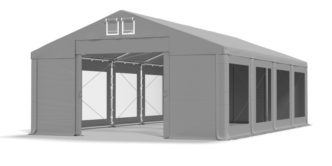 Brána stanu otvorená