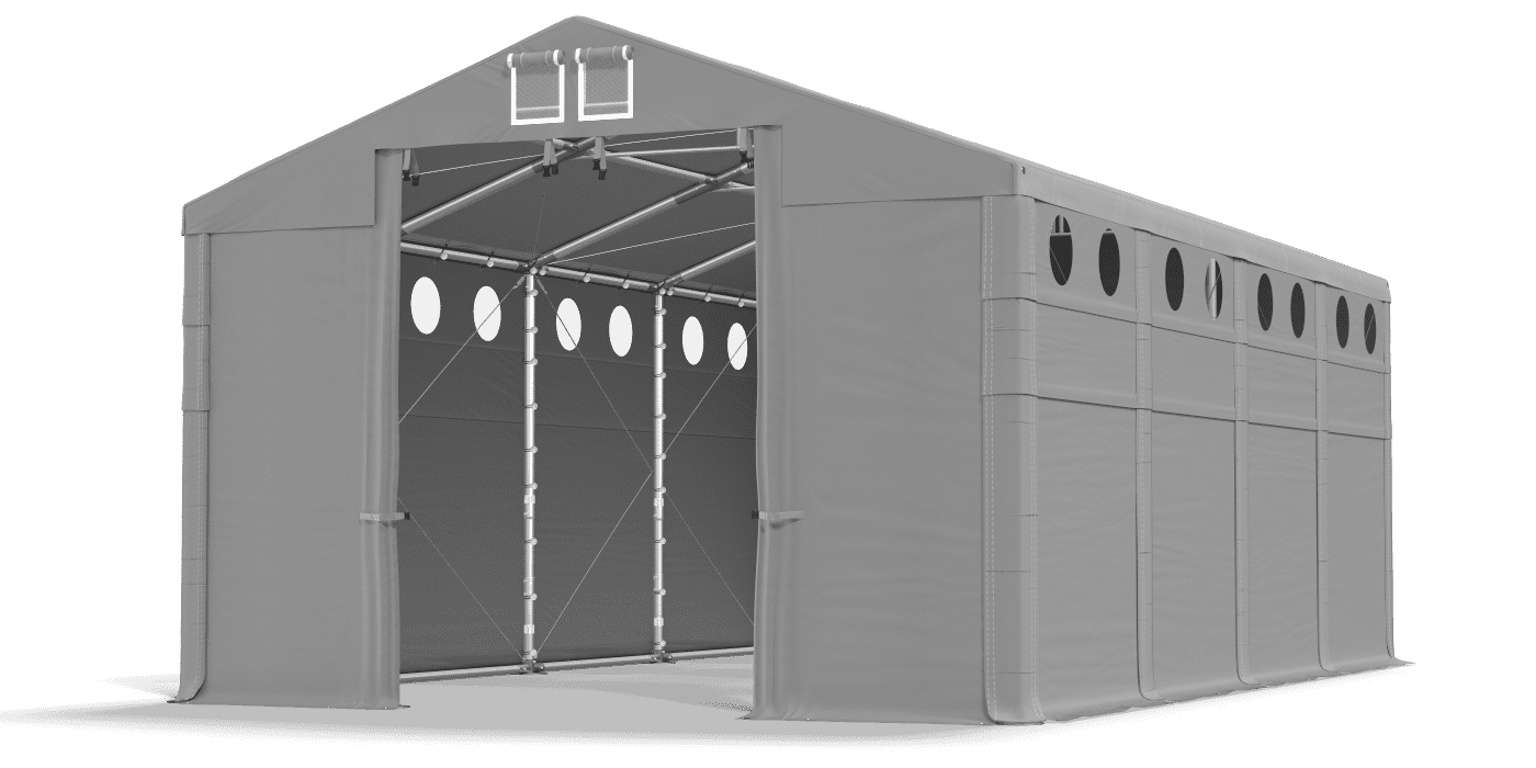 Brána stanu otvorená