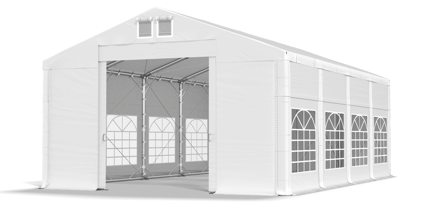 Brána stanu otvorená