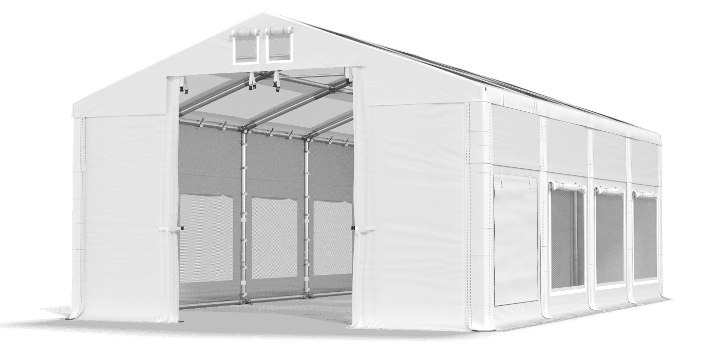 Brána stanu otvorená