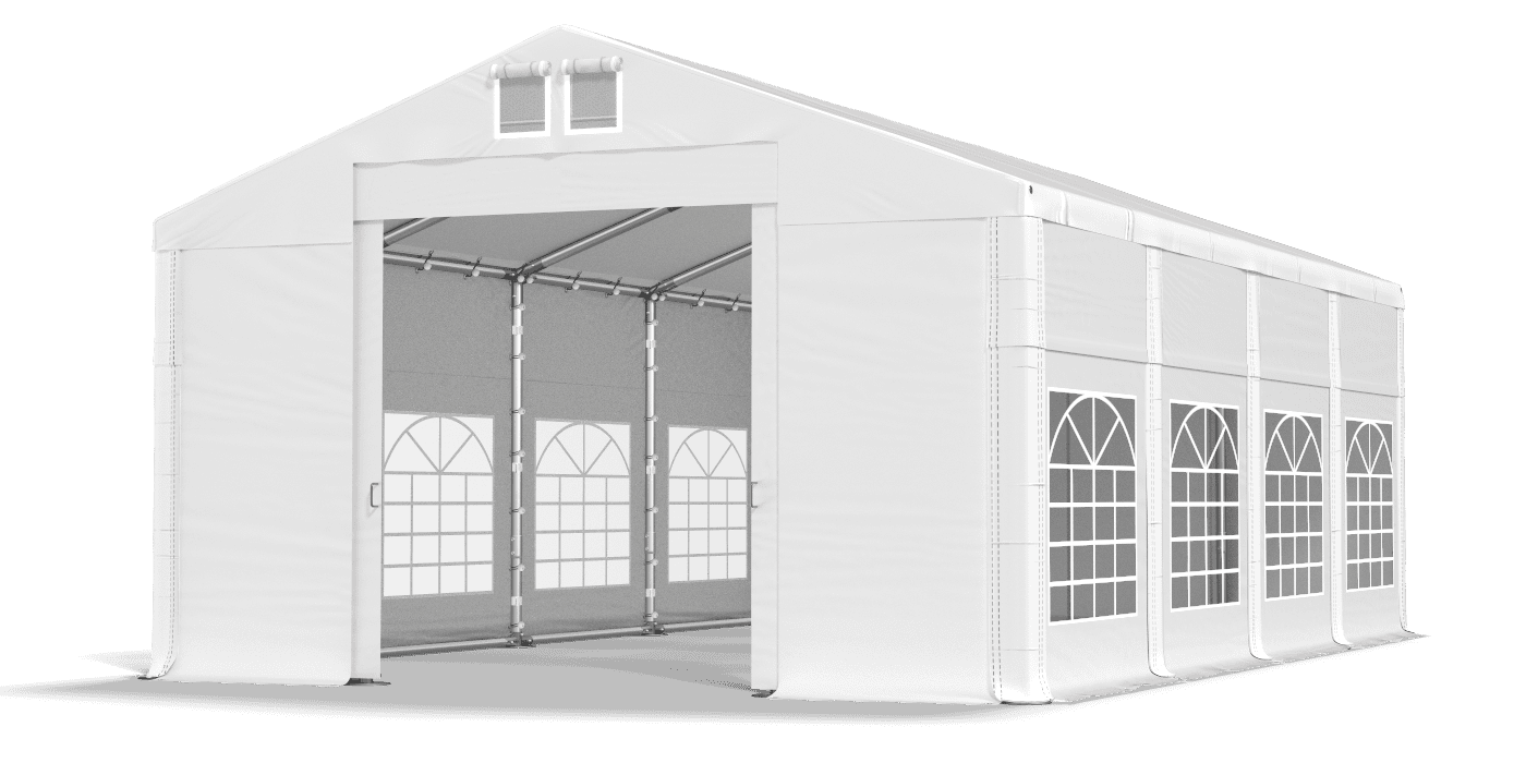 Brána stanu otvorená