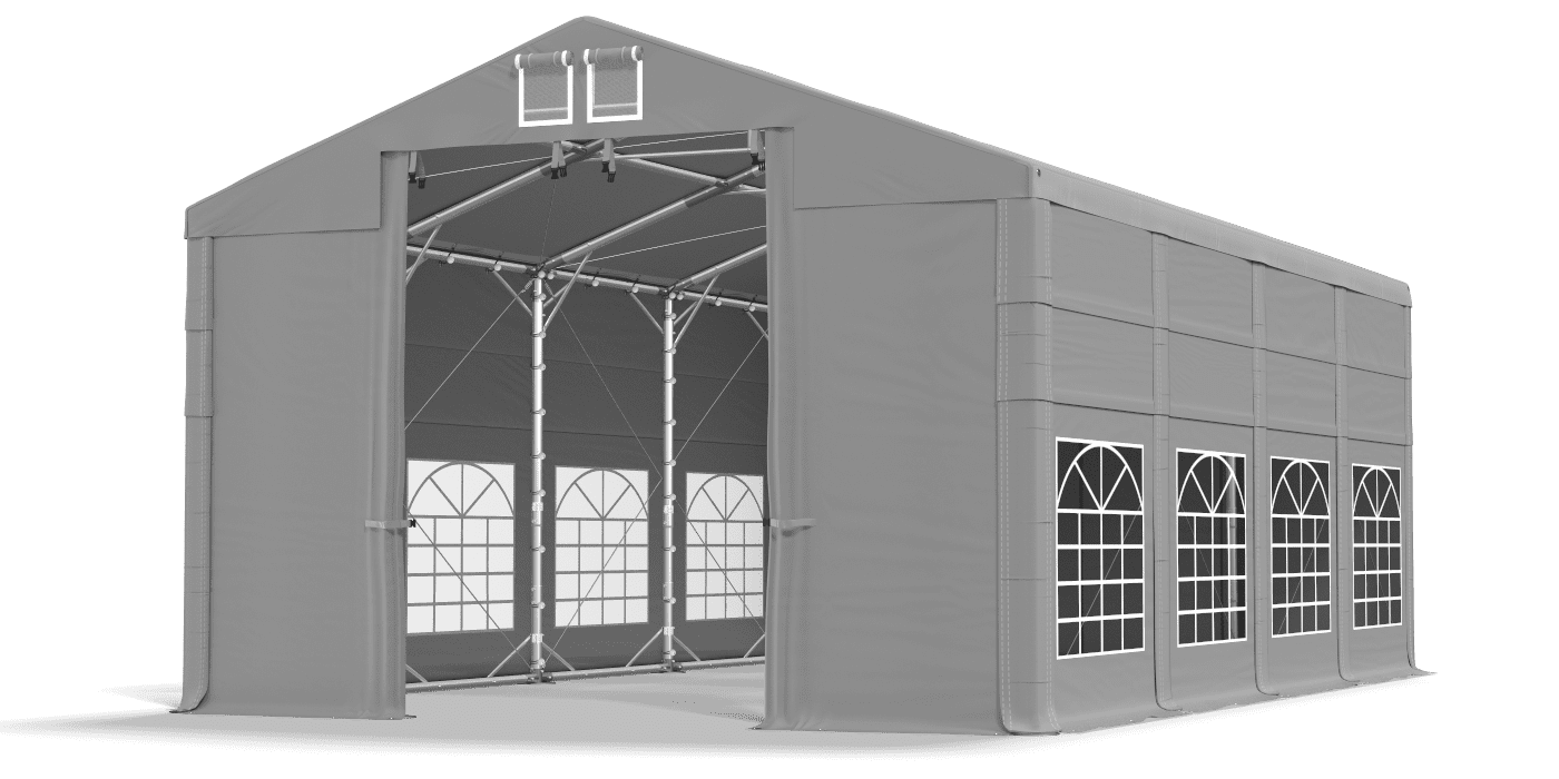 Brána stanu otvorená