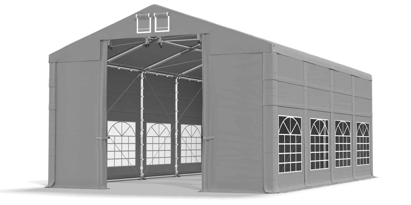 Brána stanu otvorená