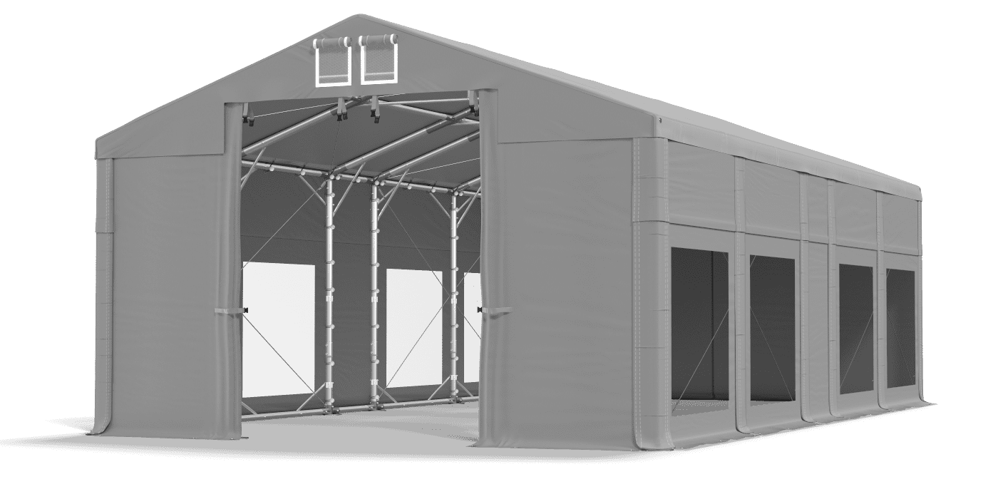 Brána stanu otvorená