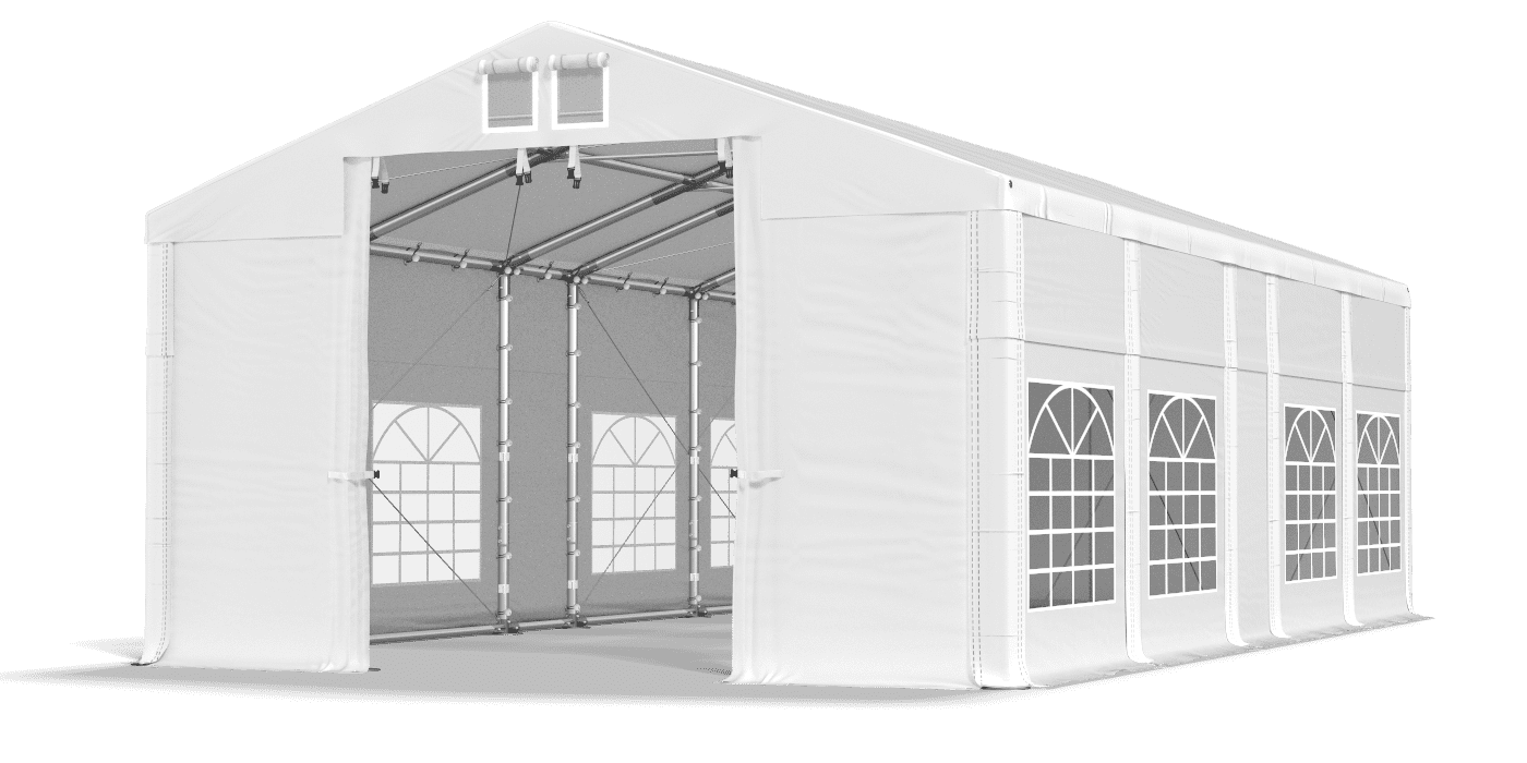 Brána stanu otvorená